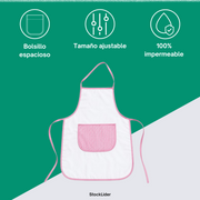Delantal impermeable infantil doble capa