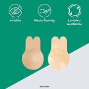 Sujetador de silicona push up adhesivo