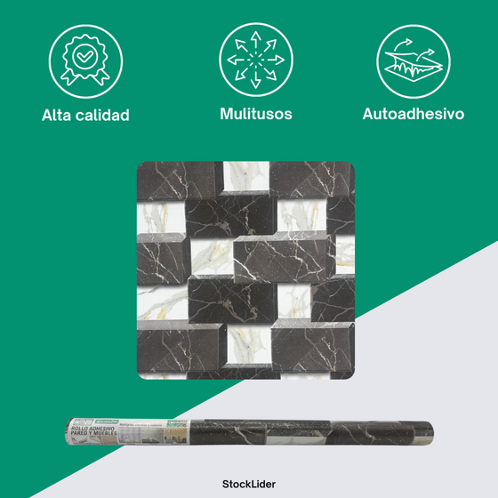 Rollo adhesivo pared y muebles 45x2m