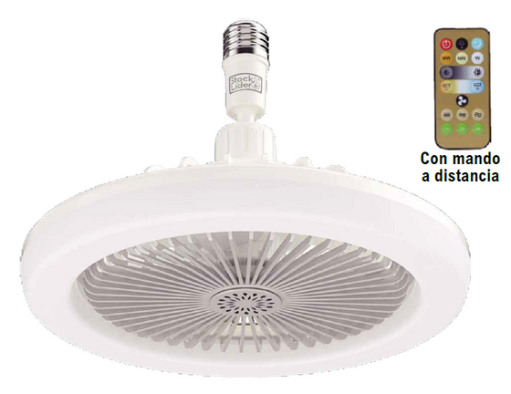 Lámpara LED con ventilador | Luz y frescor