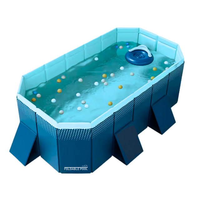 Piscina portátil plegable M para jardín
