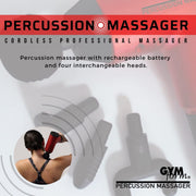 Pistola de masaje inalámbrica profesional