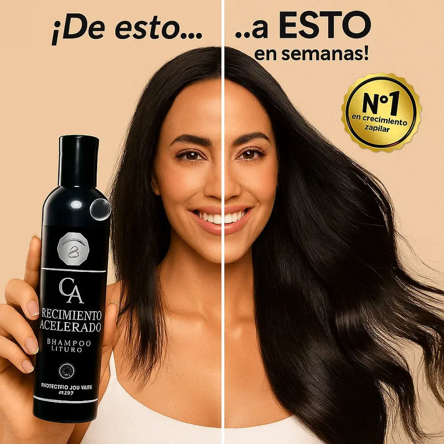 Champú crecimiento cabello con volumen