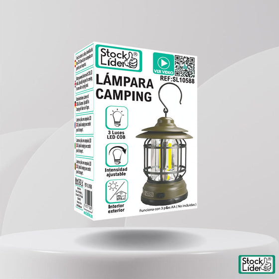 Lámpara camping LED recargable portátil