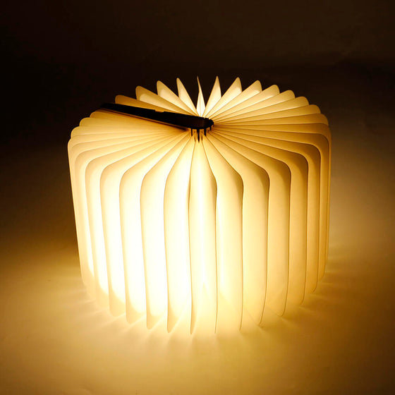 Lámpara Libro Plegable de Madera