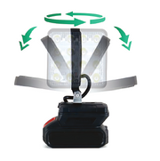 Foco LED solar con batería | Luz portátil 6500 lm