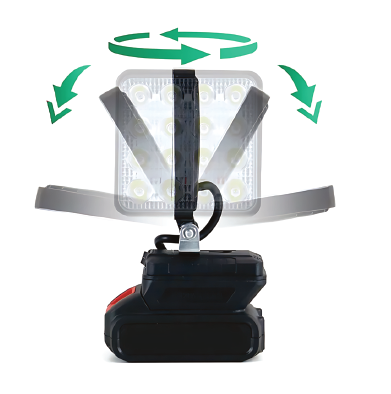 Foco LED solar con batería | Luz portátil 6500 lm
