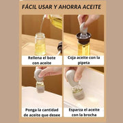 Bote aceite con brocha para cocina | ViamoMas
