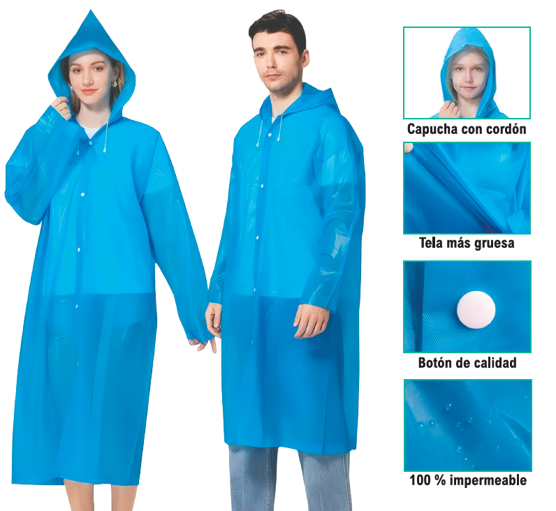 Chubasquero adulto impermeable EVA