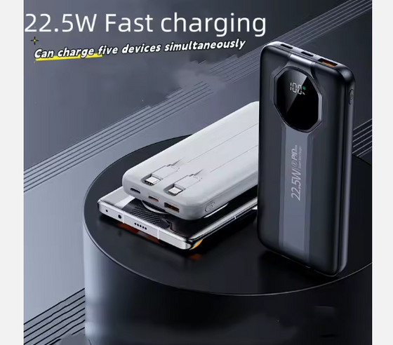 Power Bank 10000mAh con cables integrados
