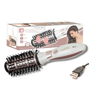 Cepillo giratorio recargable para cabello