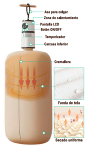 Secador eléctrico para ropa portátil