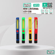 Mini linterna LED COB compacta y potente