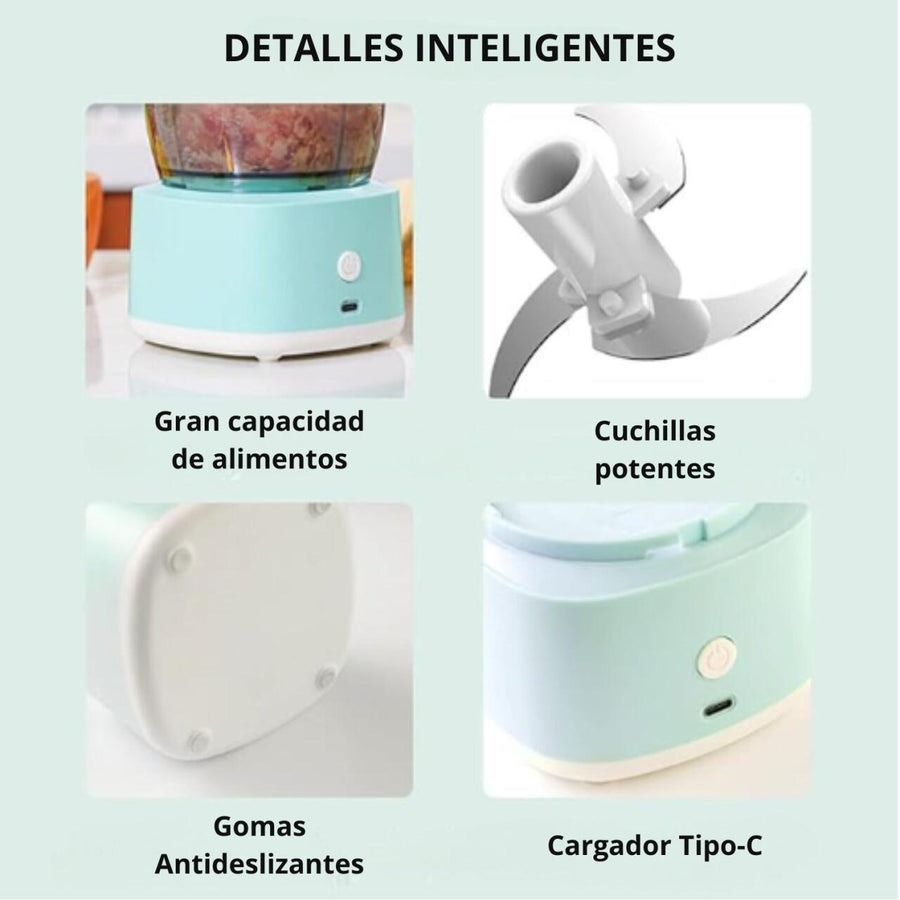 Picadora 350ml compacta para cocina diaria