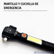 Linterna táctica LED potente y compacta