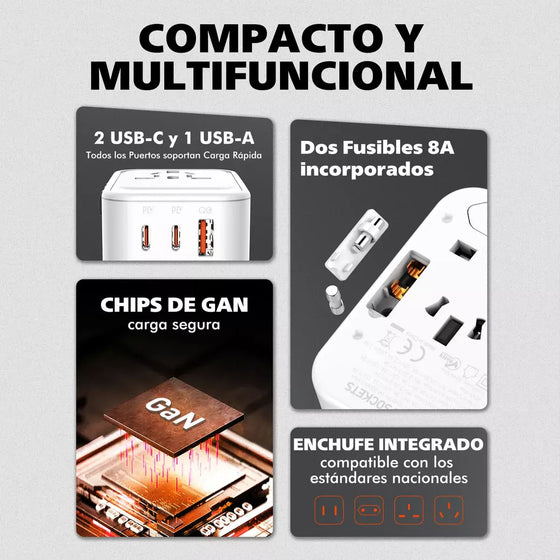 Adaptador PD20W Universal de Carga Rápida