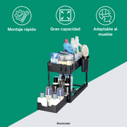 Organizador bajo mueble 2 niveles