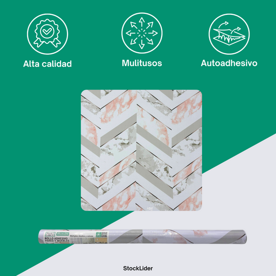 Rollo adhesivo pared y muebles 45x2m