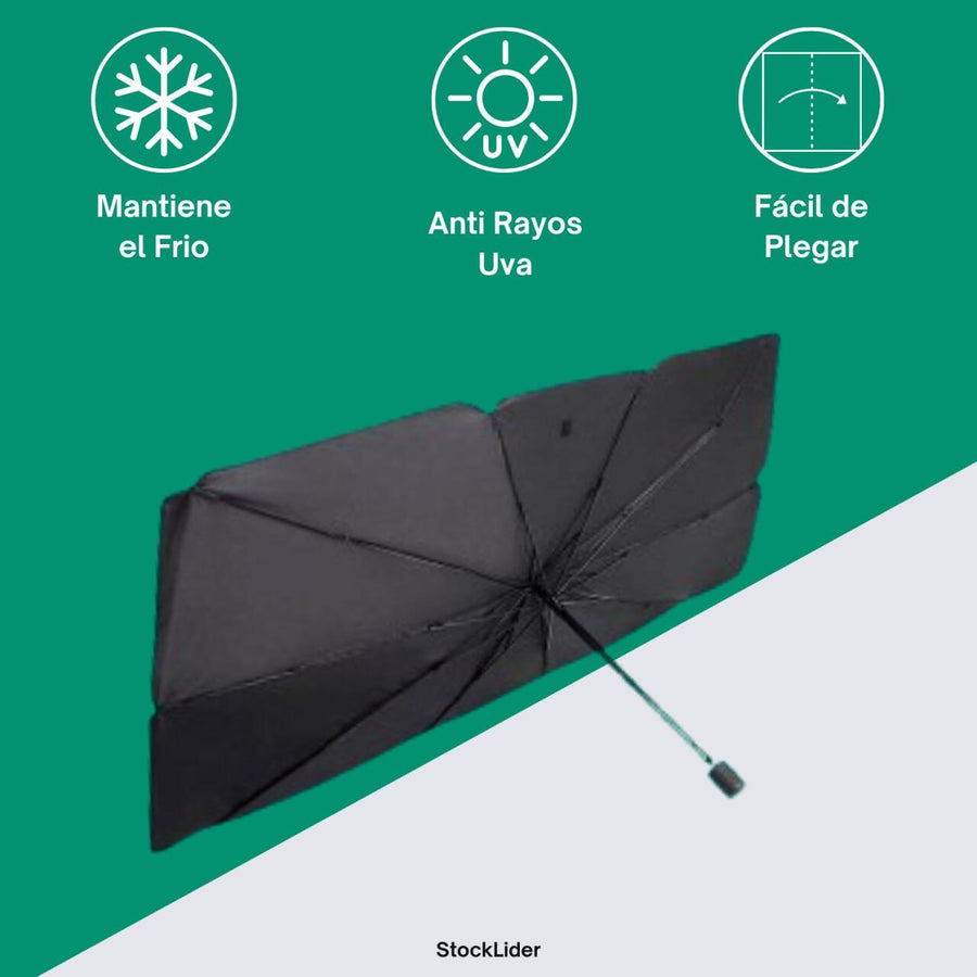 Parasol paraguas para coche plegable