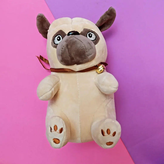 Peluche Perro Pug suave y abrazable