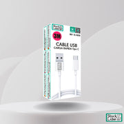 Cable tipo C 3m | Carga cómoda y rápida