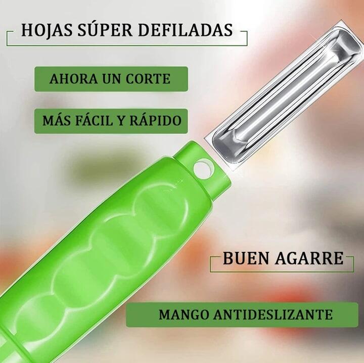 Pelador con contenedor para cocina