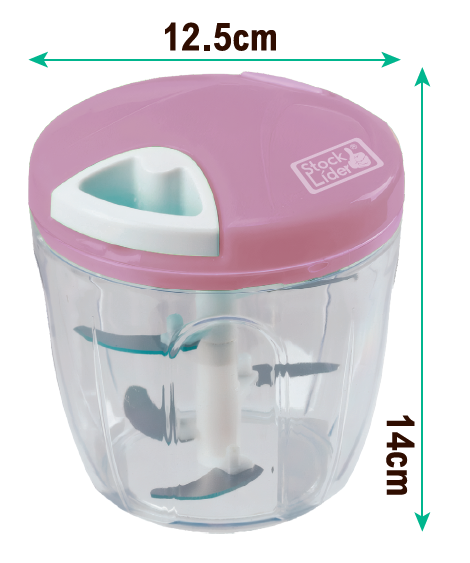 Picadora manual 900 ml con 5 cuchillas