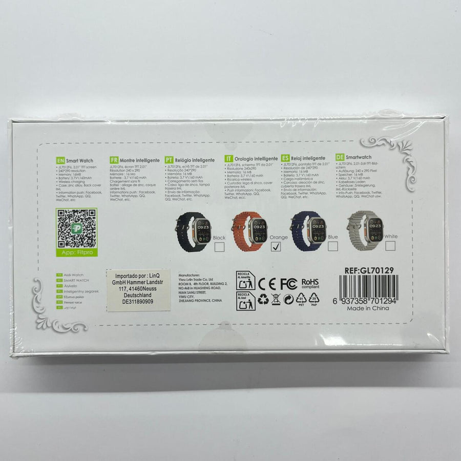 Smart Watch 2.01" premium inalámbrico