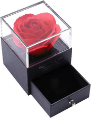 Rosa eterna con collar en cúpula | ViamoMas