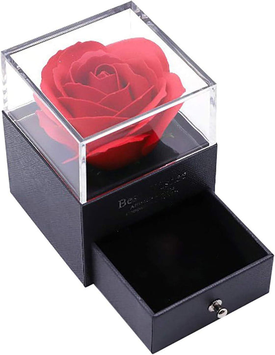 Rosa eterna con collar en cúpula | ViamoMas