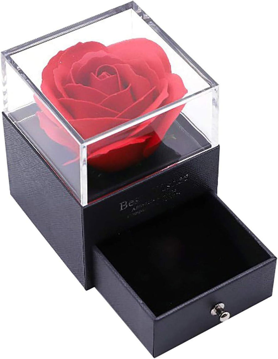 Rosa eterna con collar en cúpula | ViamoMas