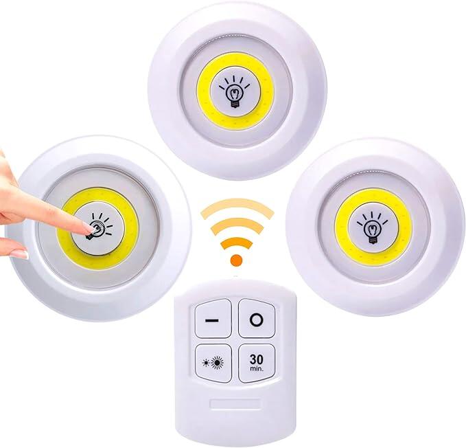Luces LED con control remoto | Set 3 uds