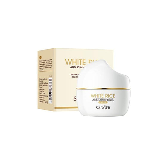 Crema facial con niacinamida y arroz