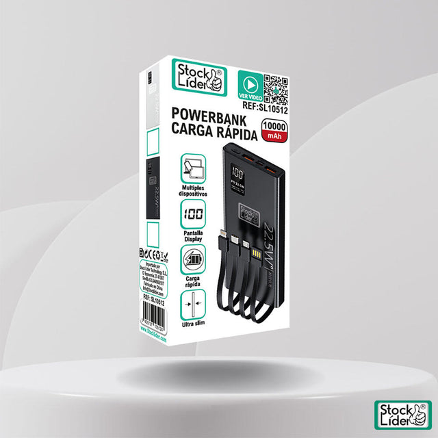 Powerbank carga rápida 10000mAh 22,5W