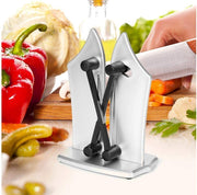 Afilador de cuchillos manual compacto