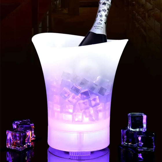 Cubetera con altavoz y luces LED 5L