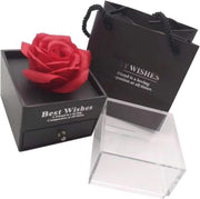 Rosa eterna con collar en cúpula | ViamoMas