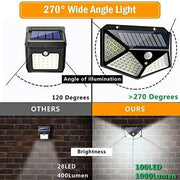 Lámpara solar 100LED para exterior