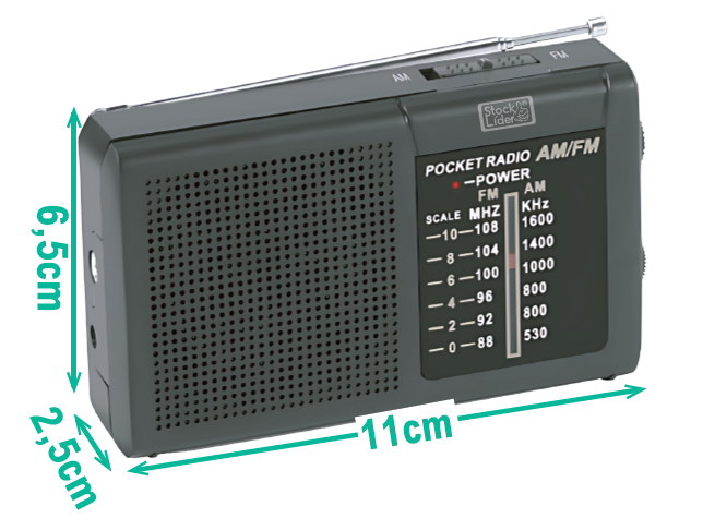 Radio AM FM portátil compacta | ViamoMas