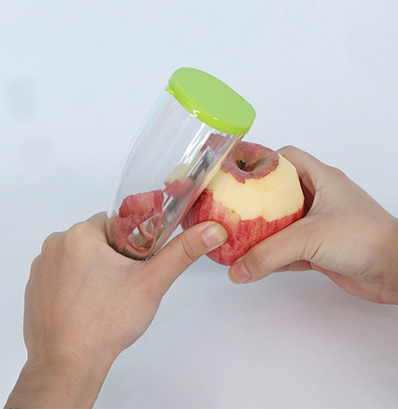 Pelador con contenedor para cocina