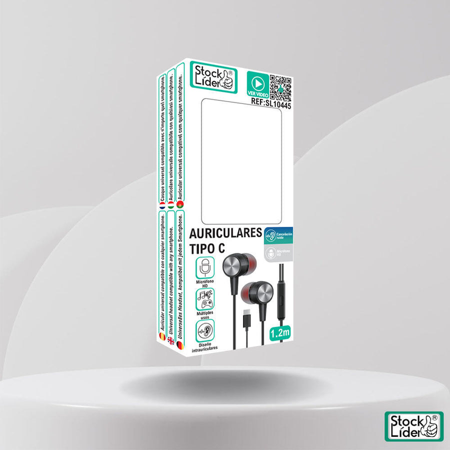 Auriculares Tipo C con cable y USB-C