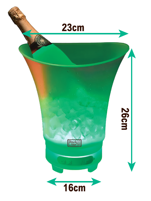 Cubitera de hielo con altavoz Bluetooth