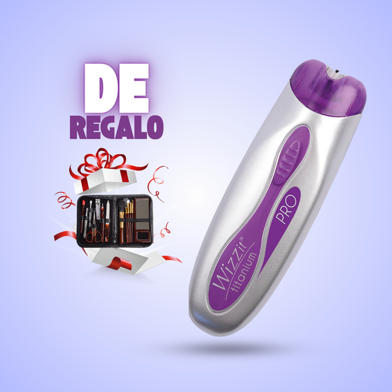 Depiladora titanio + set manicura
