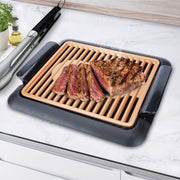 Grill parrilla eléctrica sin humos cobre