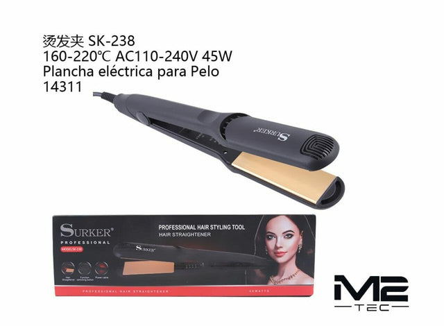 Plancha de Pelo Profesional 160º–220ºC