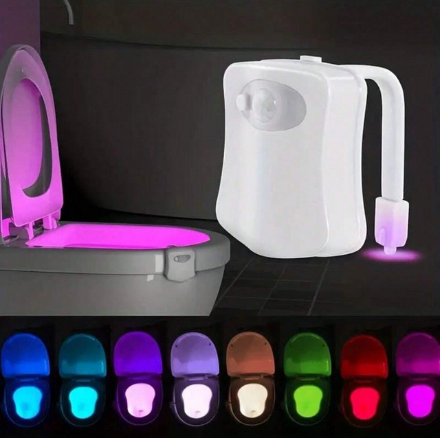 Luz inodoro sensor LED para baño