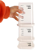 Recipientes apilables con tapa | Set 4