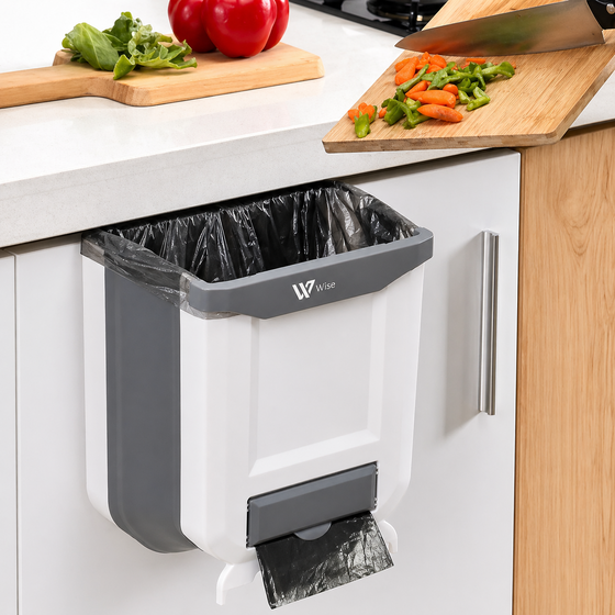 Papelera plegable colgante cocina
