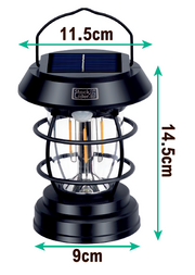 lámpara solar camping sensor movimiento