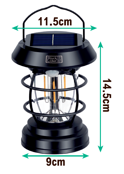 lámpara solar camping sensor movimiento
